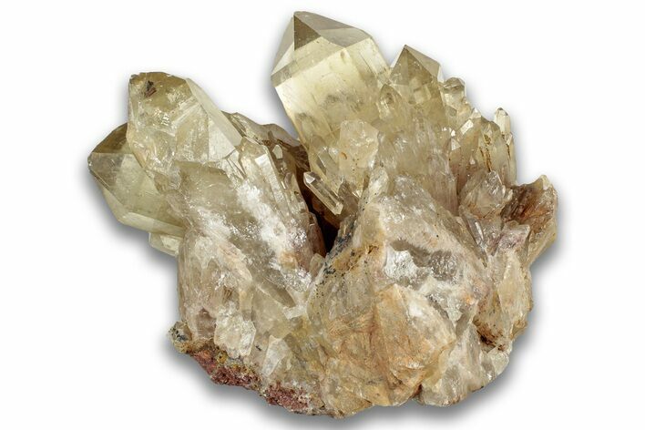 Smoky Citrine Crystal Cluster - Luena, DR Congo #324384